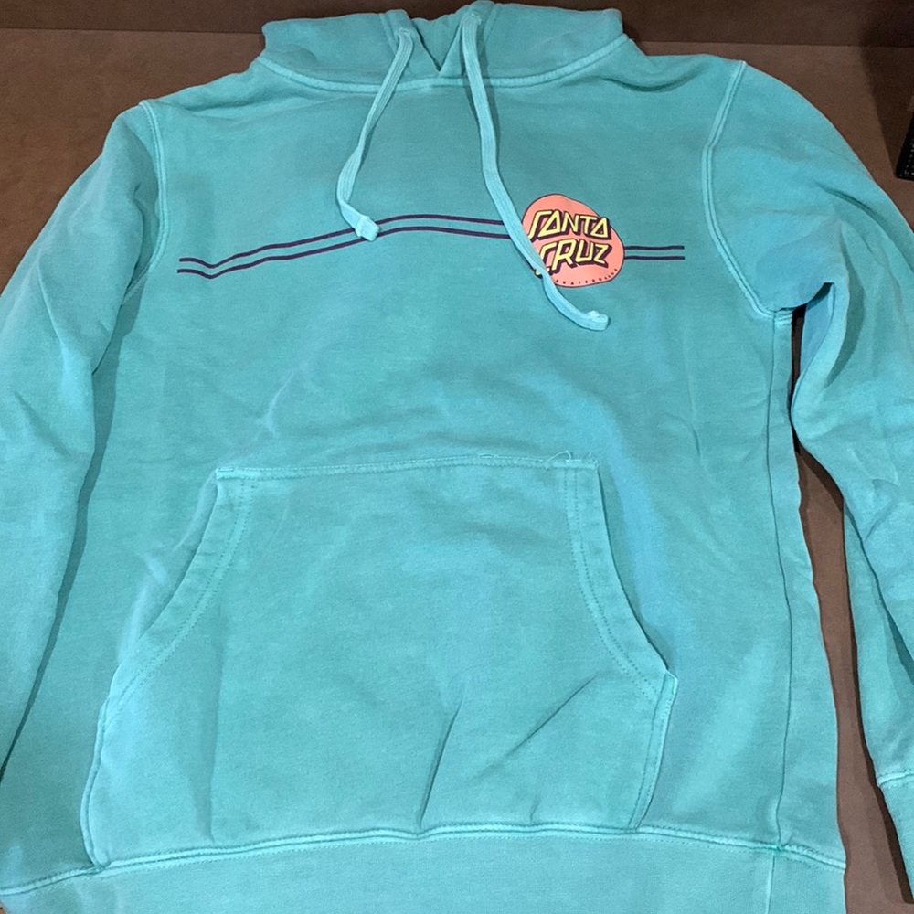 Teal Santa Cruz Hoodie